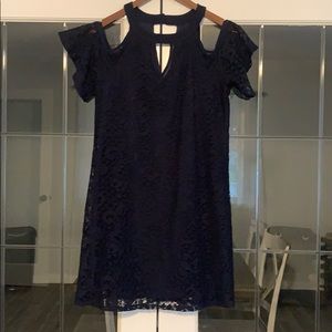 Blue lace dress